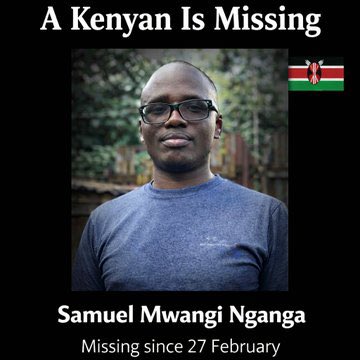 DrFrajee254's tweet photo. Ukipatana na hii Kindly Retweet Widely
Where is Samuel Mwangi Ng’ang’a?
#FreeSamuel https://t.co/Z7utMoovej