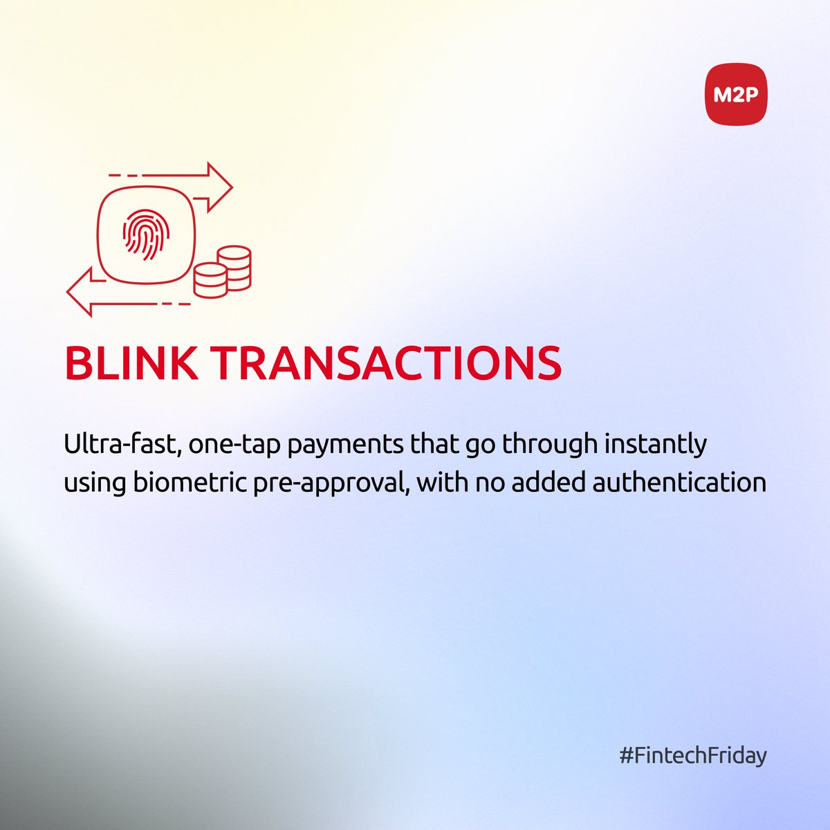 m2pfintech's tweet photo. #FintechFriday Thought: Payments so quick, they’re done before you even look!
#BlinkTransactions #FastPayments #M2PFintech #M2P https://t.co/IpW8c8GYjX