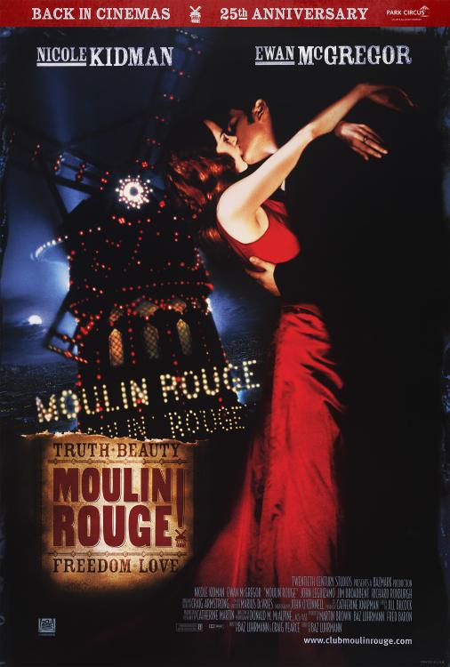 EwanDaily's tweet image. To celebrate the 25th anniversary, Park Circus Films is bringing #MoulinRouge back to cinemas across the UK and Ireland starting 20 March! 😍