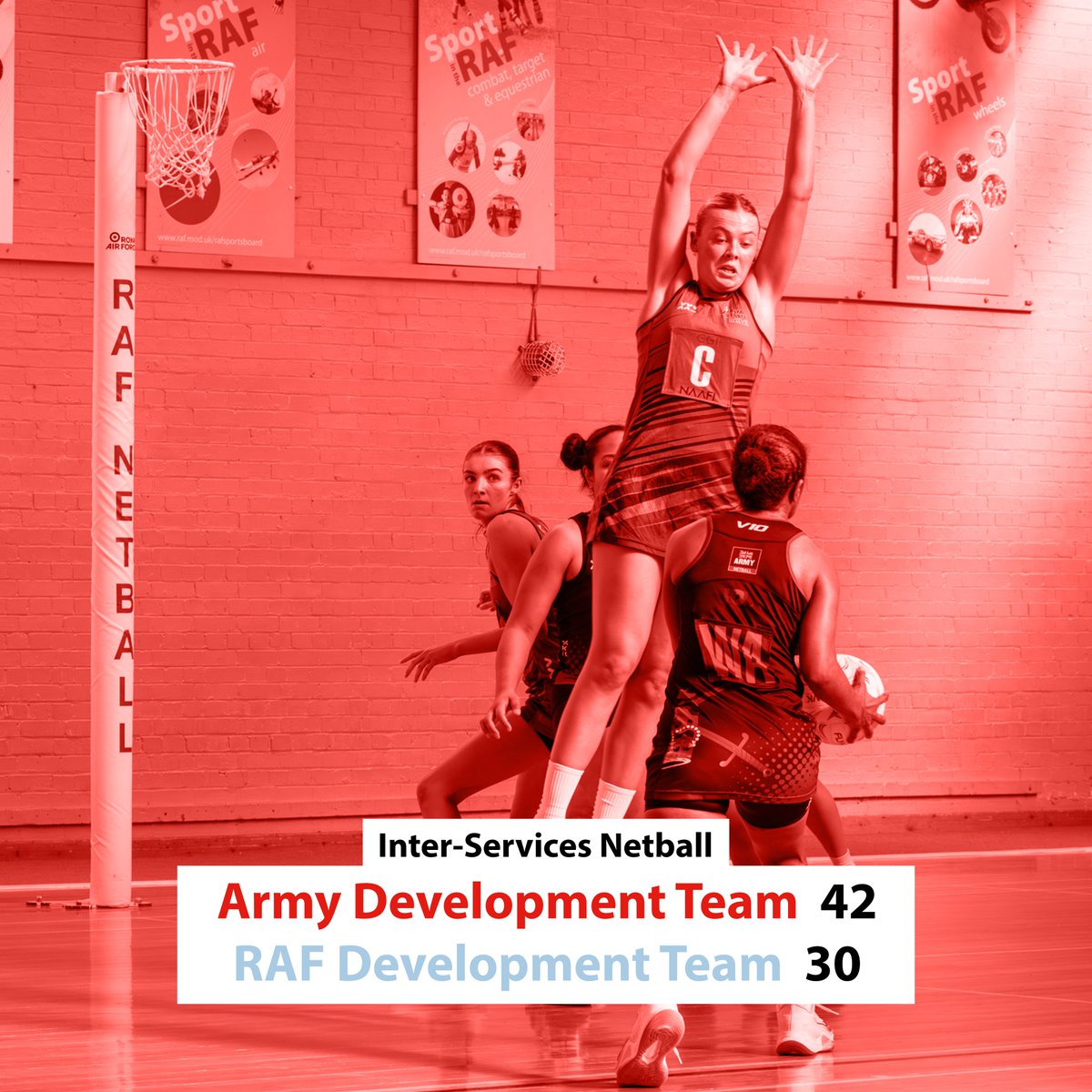 RAF_Cosford's tweet photo. Day Two of the three‑day RAF Netball Inter‑Services competition at RAF Cosford delivered another set of tight, high‑energy matchups, each one going right down to the wire.

📸 Sgt Phil and AS1 Katie @RAFPhotog 

#RAFNetball #InterServices #RAF #RoyalNavy #Army #ForcesSport https://t.co/daZVP20Oma