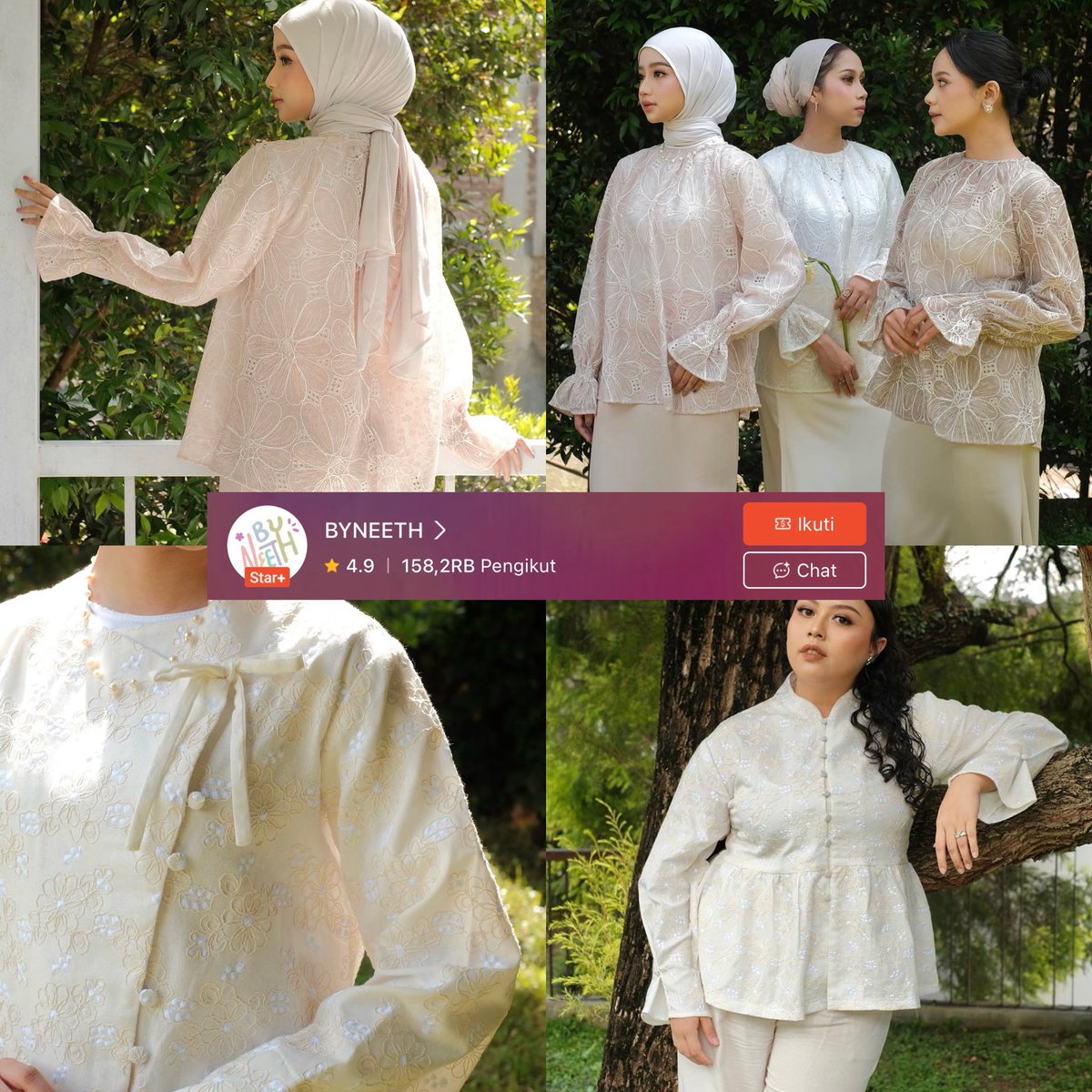 hooplaa_'s tweet photo. RAYA COLLECTION FAVORIT DARI LOCAL BRAND yg harganya affordable, modelnya cantik &amp; timeless jd bisa dipake for any occasion✨ https://t.co/nt99i4rpzJ