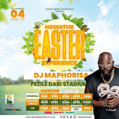 Xitsundzuxo_'s tweet photo. ๐ป Radio 2000 x Ngwathe Easter Experience โ building a festival economy in Ngwathe. #NgwatheEasterExperience #FreeStateEvents https://t.co/ewsMK36Dvt