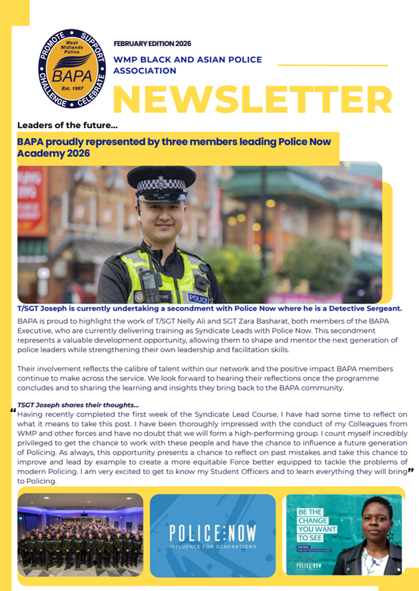 West Mids Black and Asian Police Association tweet media