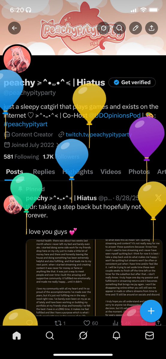 peachy ≽^•⩊•^≼ | Hiatus tweet media