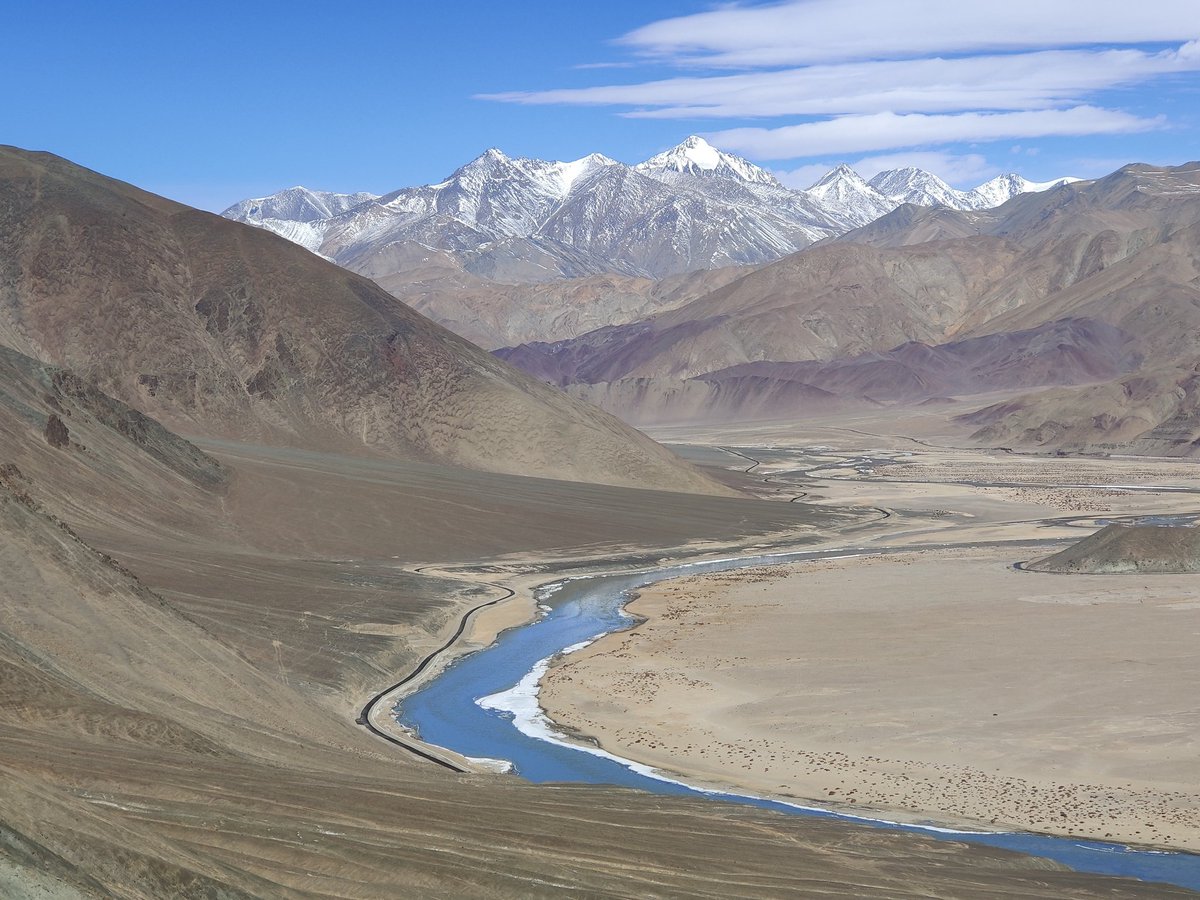 samwham6's tweet photo. I went hiking in the day to a mountain peak with no tracks, at all. The only tracks were goat, ibex tracks. And with the gradient being super steep at 16000 feet, one bad step was a deathwish. I survived. Did more than 16500 steps & burnt more than 2000 calories. A hike worth it. https://t.co/HD2DDMKdzY