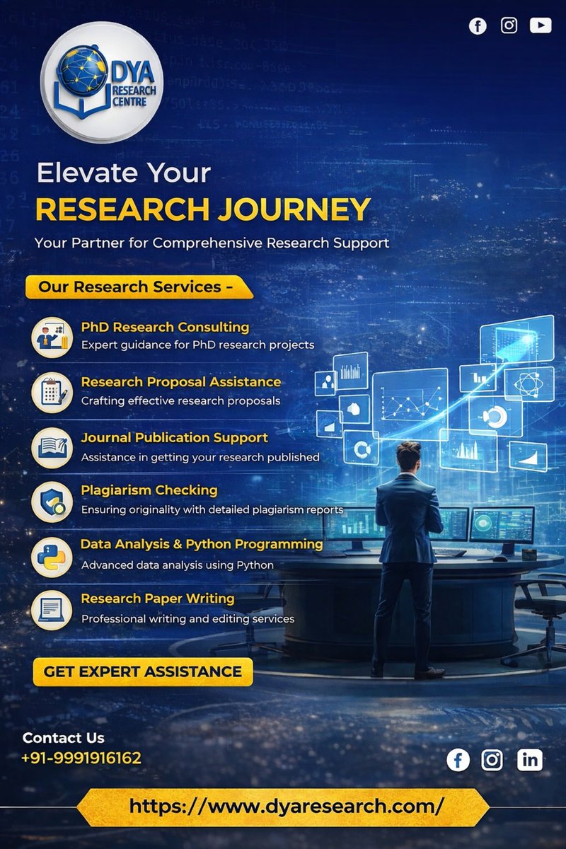 SupportDya's tweet photo. Unlock your research potential with D.Y.A. Research Center! Publish papers, collaborate globally, access funding, and explore innovative solutions. Join our community today at https://t.co/ygYk6BA4sN
! https://t.co/exSCmbWFU4