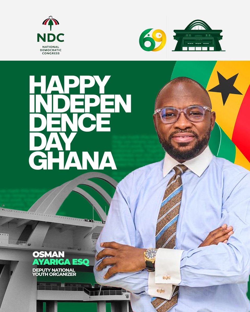 Aufaruk199's tweet photo. *Osman Ayariga, Deputy National Youth Organizer ; 🔥 Ghana at 69! 🎉, Independence gave us a nation. It is now the responsibility of the youth to shape its destiny.*💚 #GhanaAt69 #OnGod #Show_Working https://t.co/JNfZ44nMgp
