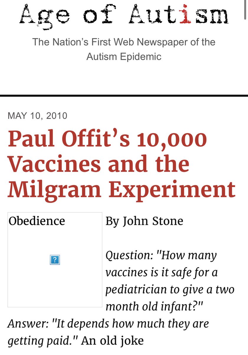 Age of Autism tweet media