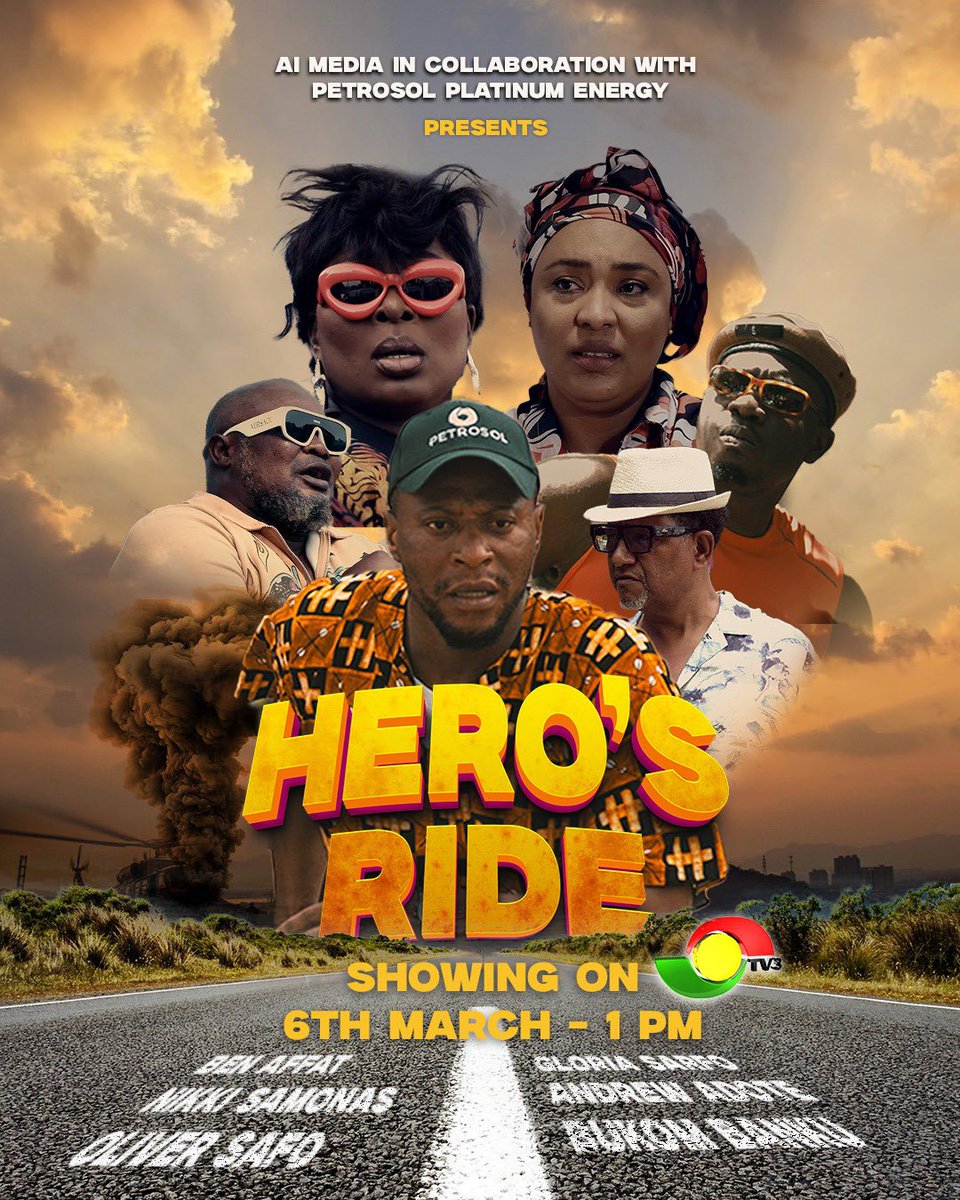 Tune in to tv3 at 1pm sharp and enjoy this beautiful movie …. 
Don’t miss !
E be tinz!
#letitben🔥