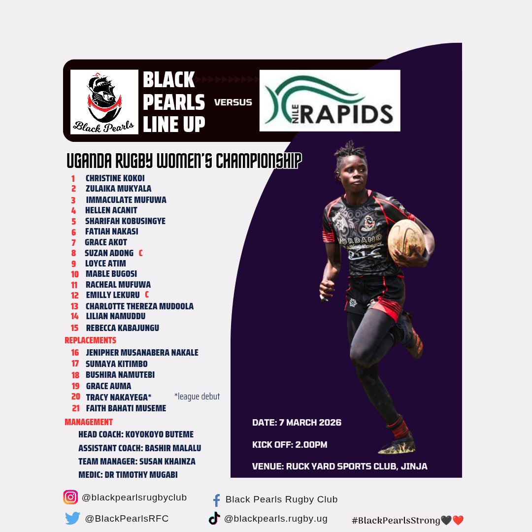 Black Pearls Rugby Club 🖤❤️ tweet media