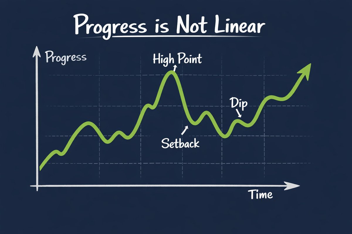 CoachTrent1's tweet photo. Know that when you are training and competing, progress is not linear. However, if you are doing the right activities within a CLEAR SYSTEM and focused recovery, your progress will surely trend upward. ⚡️⚡️⚡️
#PrioritizeSPEED https://t.co/5Fuapz4C4H