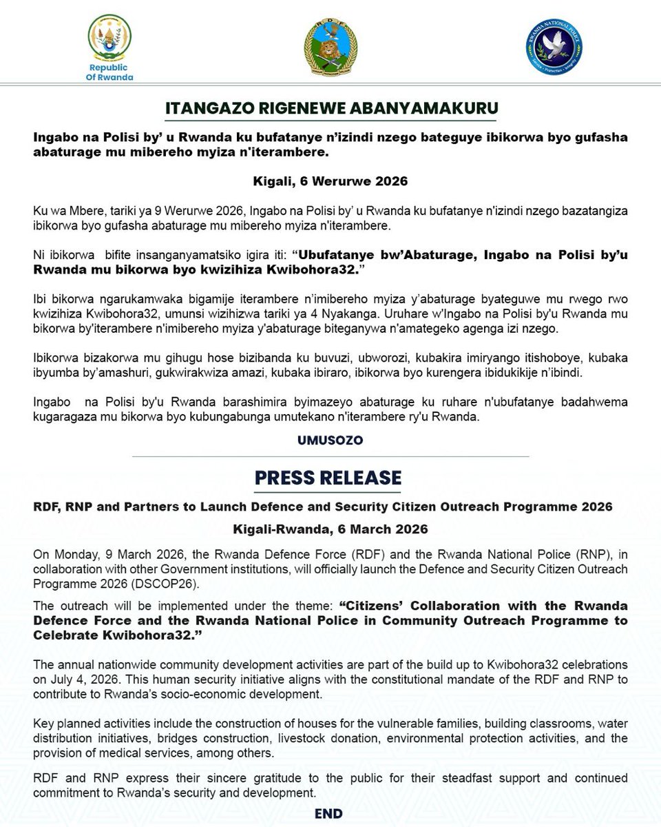 Rwanda Defence Force tweet media