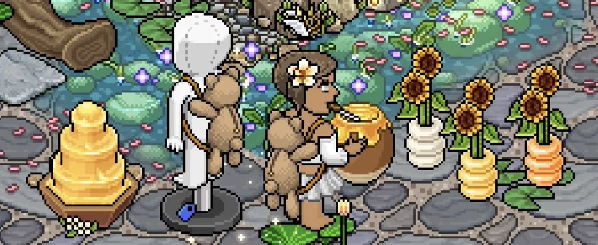 ɴᴇᴡ ᴅᴜᴄᴋᴇᴛ ɪᴛᴇᴍꜱ ᴄᴏᴍɪɴɢ ɪɴ ᴀᴘʀɪʟ 🍯 

🐝 honey fountain
🐝 honey pot
🐝 sunflower with 3 toggle states
🐝 and lastly.... a cute new teddy bag

@habbo #habbo
