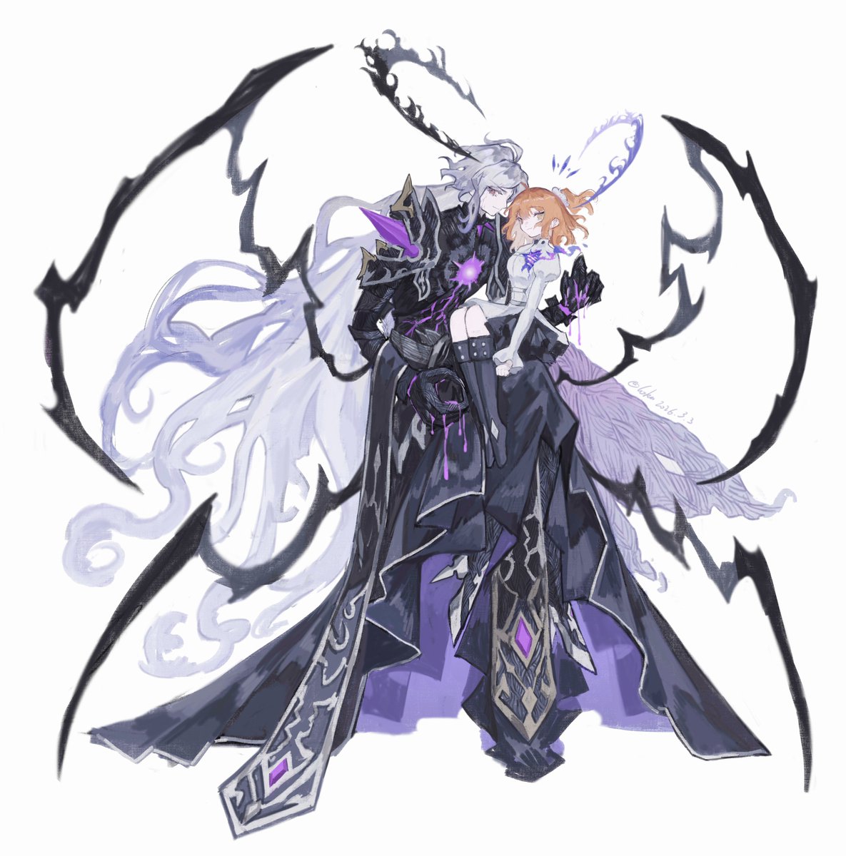 size difference 
#エドぐだ 
#fgo #ぐだ子 #巌窟王