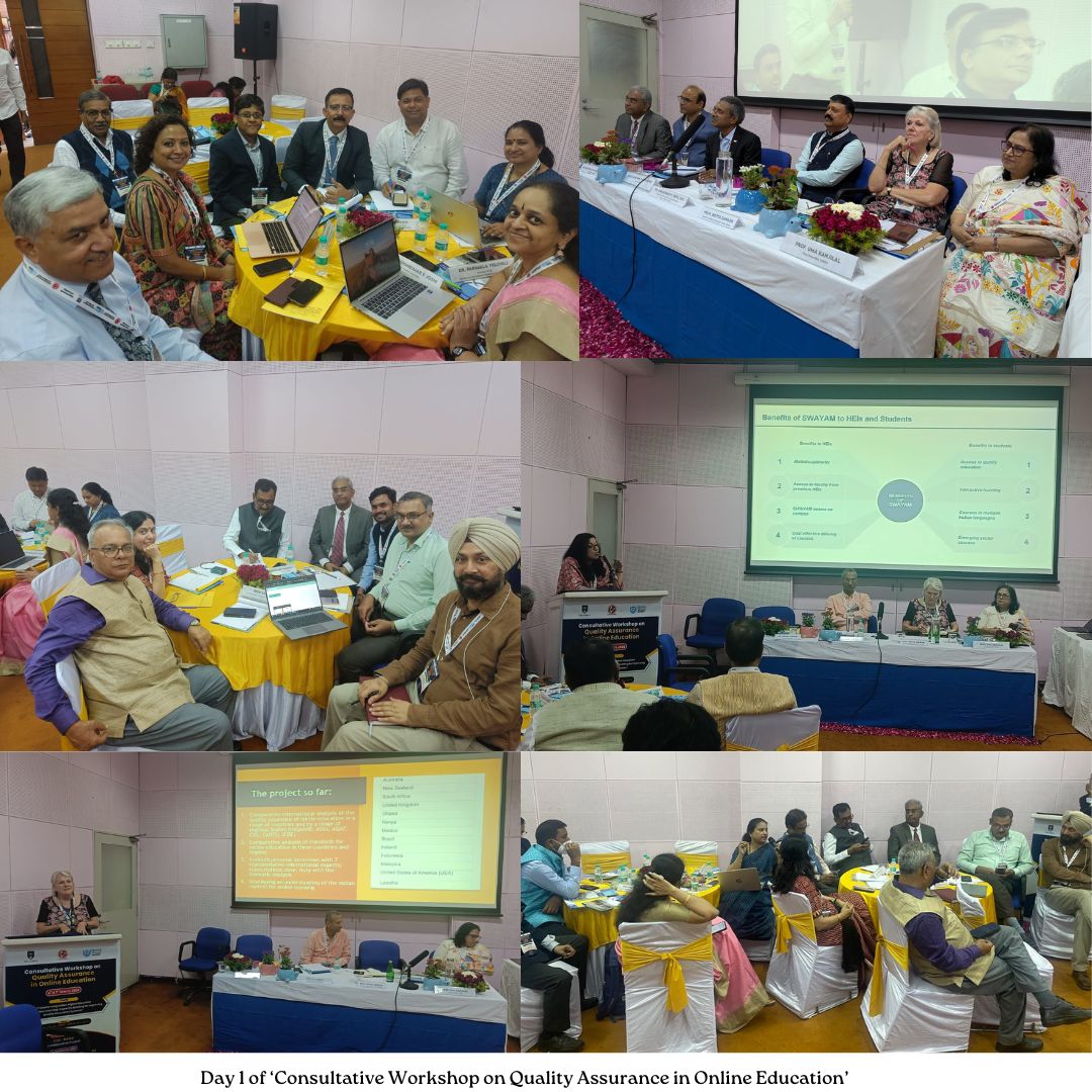 IGNOU hosted a two-day 𝐂𝐨𝐧𝐬𝐮𝐥𝐭𝐚𝐭𝐢𝐯𝐞 𝐖𝐨𝐫𝐤𝐬𝐡𝐨𝐩 𝐨𝐧 𝐐𝐮𝐚𝐥𝐢𝐭𝐲 𝐀𝐬𝐬𝐮𝐫𝐚𝐧𝐜𝐞 𝐢𝐧 𝐎𝐧𝐥𝐢𝐧𝐞 𝐄𝐝𝐮𝐜𝐚𝐭𝐢𝐨𝐧 at its HQ in New Delhi on 𝟔–𝟕 𝐌𝐚𝐫𝐜𝐡 𝟐𝟎𝟐𝟔, under the theme “Building Robust Quality Frameworks for the future Online Education ".