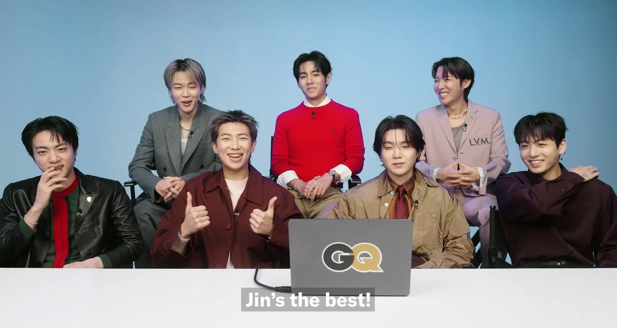 🐹: To be honest, I don't think I'm an amazing or exceptional singer
🐨: You are outstanding
🐹: Thank you
🐨: You even did tours
🐨: Jin's the best 👍

OH KIM NAMJOON THE WORDS YOU HAVE 😭😭😭😭😭😭