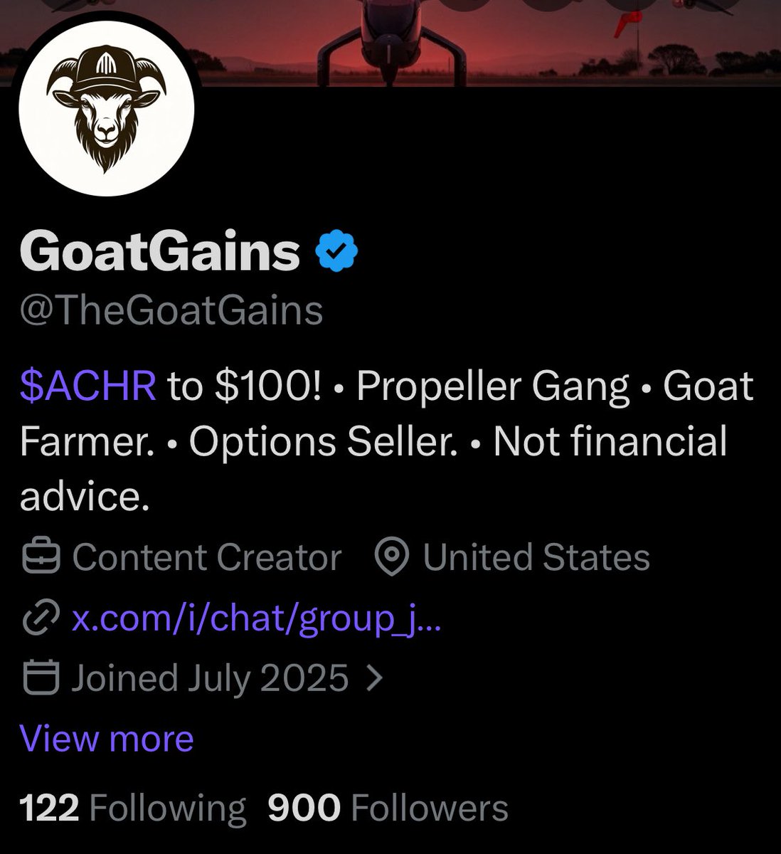 GoatGains tweet media
