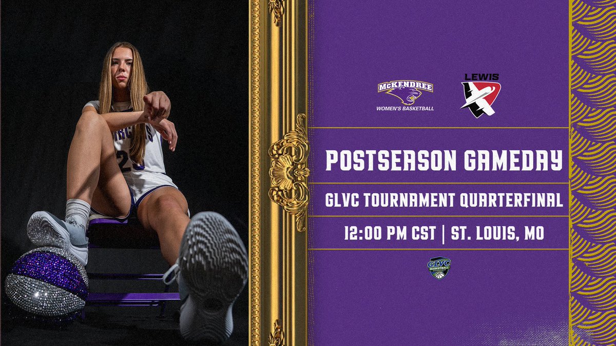 McKendreeWBB's tweet photo. Time for the postseason!!
๐ | GLVC Tournament Quarterfinal
๐ | (5) Lewis Flyers
๐ | 211 Mark Twain Dr, St. Louis, MO
๐ฐ๏ธ | 12:00 PM CST
๐บ๐ | https://t.co/Damiqdoc38
#GLVCwbb #D2wbb #BearcatsUnleashed https://t.co/EZCwiEjyOP