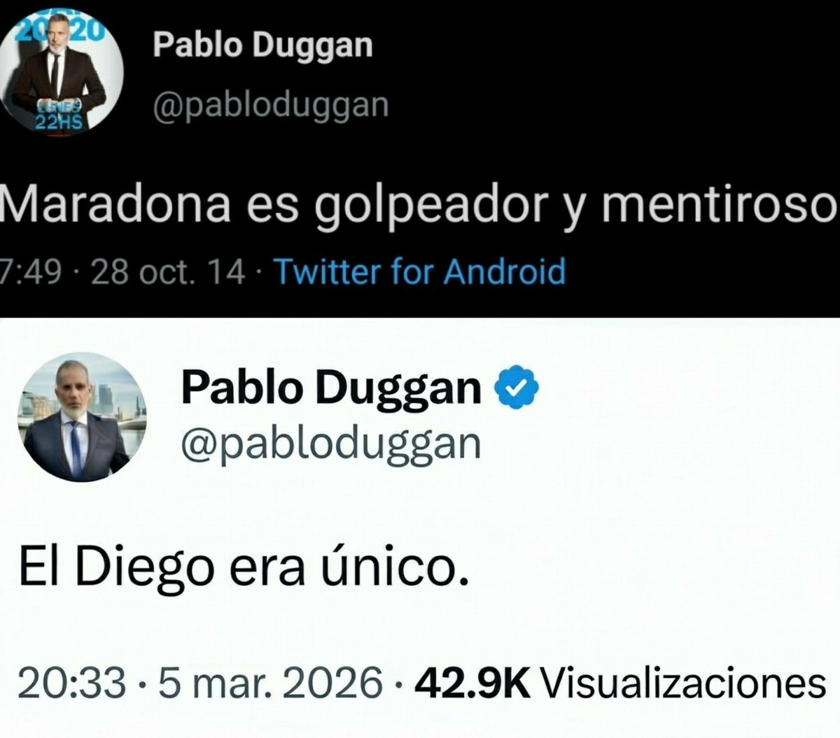 Che, Duggan. Se te perdió ésto 🤡