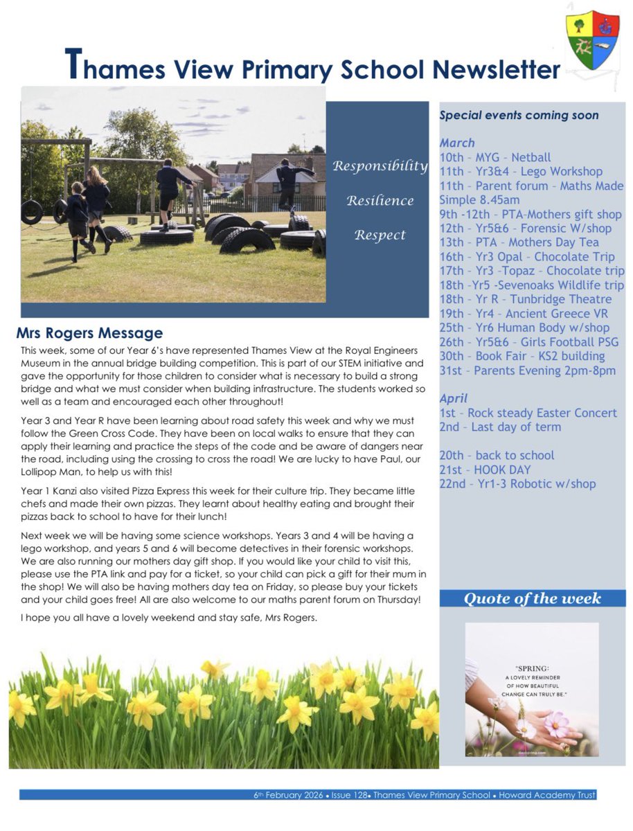 Thames View Primary School tweet media