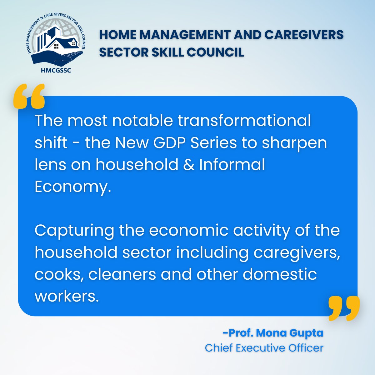 DwsscInfo's tweet photo. A welcome development toward better capturing the economic contribution of the household sector.
#SkillDevelopment #CareEconomy #HMCGSSC #SkillIndia #MSDE #NDWM #MOSJE #MOLE #MWCD #MEA #ILO #IOM #NSDC #NCVET #NITIAYOG #CareGivers #DomesticWorkers https://t.co/clk0GzL0jJ