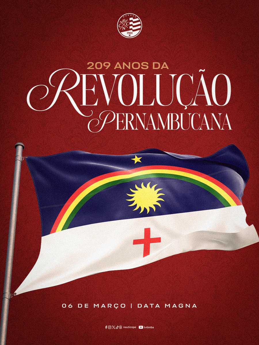 Somos pernambucanos. E isso não é detalhe. É parte da nossa identidade, do nosso jeito de falar e de enfrentar os desafios sem perder o rumo.

Da bravura do nosso passado nasce a força do nosso povo - uma história que seguimos levando conosco, no peito, sempre.

Viva a Revolução