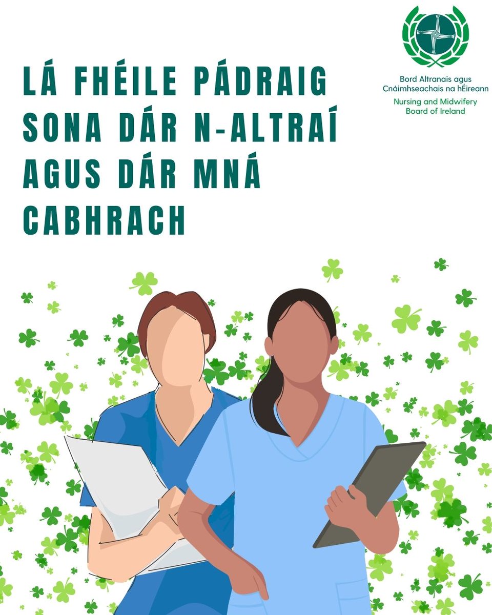 NMBI_ie's tweet photo. Lá Fhéile Pádraig Sona Daoibh! ☘

#stpatricksday
#lalepadraig
#snag26 https://t.co/f2sjDMh9hA