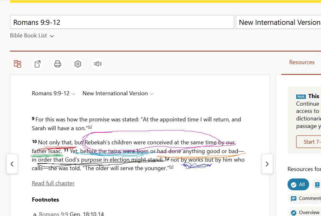 KingdomRising1's tweet image. For example, Esau selling his birthright in teenage years in exchange for a soup from Jacob, also led to his firstborn blessing being taken.

Did God choose Israel by foreknowledge [knowing Esau's bad choices] or by predestination [picking Jacob before any good or bad choices] ??