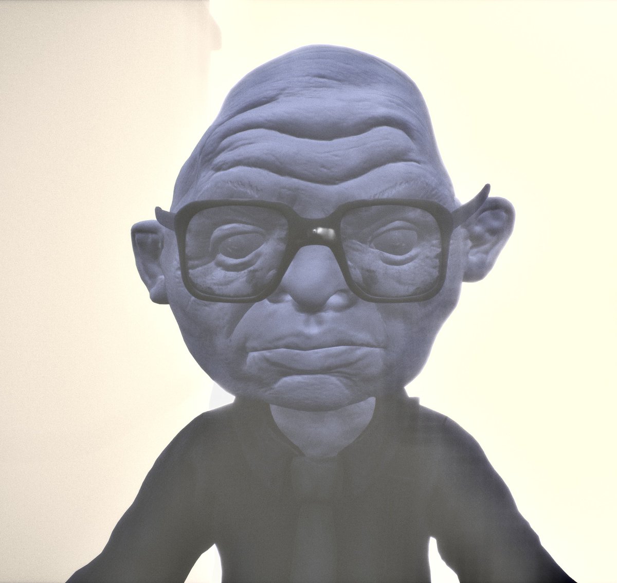 InTheThreshold's tweet photo. @MadDoctorRaven I remember looking for the silhouette at the end of the demo, because there’s no way it was an actual model. To my surprise, it was. 

My reaction to seeing this crusty, wrinkly, deluding old thumb for the first time was absolutely hysterical. It was all a ruse… then I cried. https://t.co/UJLCTgfLzU