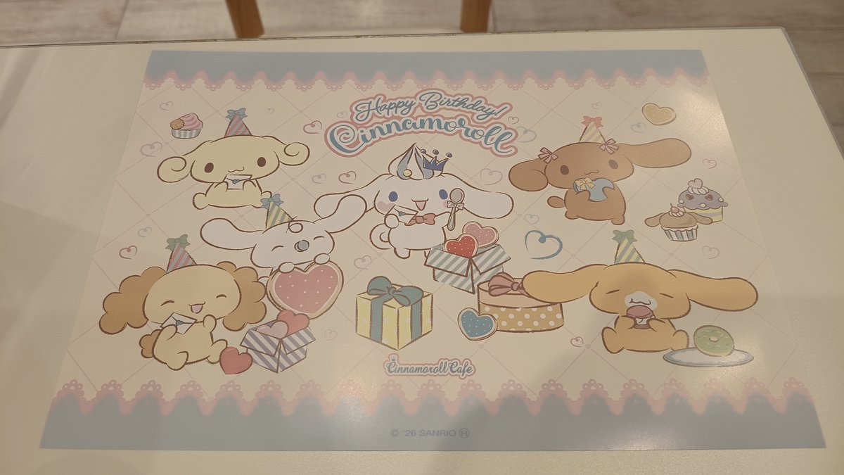 シナモン、お誕生日おめでとうー！🎂
いつもありがとう～！

#ハーモニーランド
#日本モンキーパーク
#シナモロールカフェ