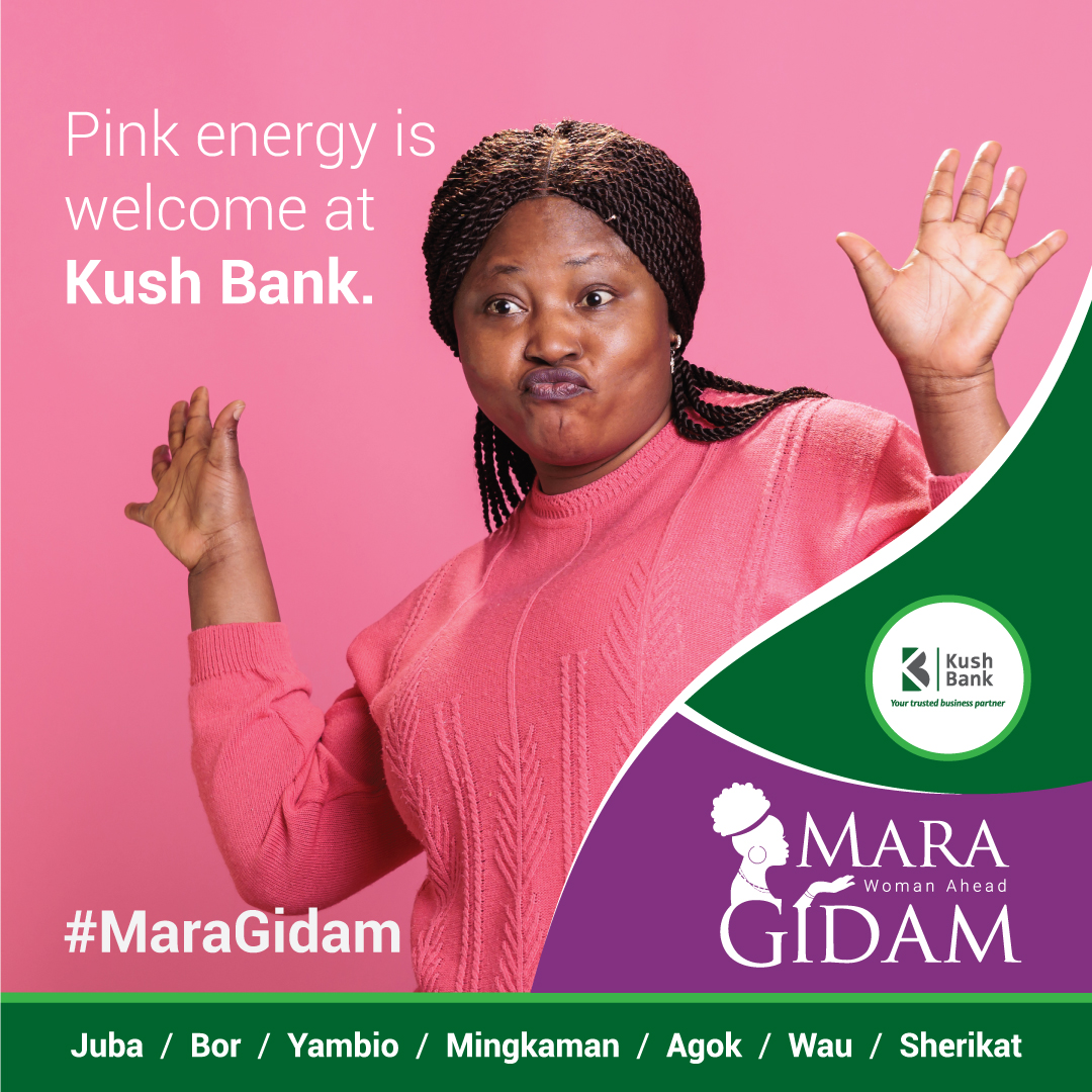 Empowered and confident, Mara Gidam celebrates South Sudanese women breaking barriers in business and the workplace. Your financial success is our mission. Let’s thrive together!

Let’s keep the Female Power ON.

#KushBankSS
#YourTrustedBusinessPartner
