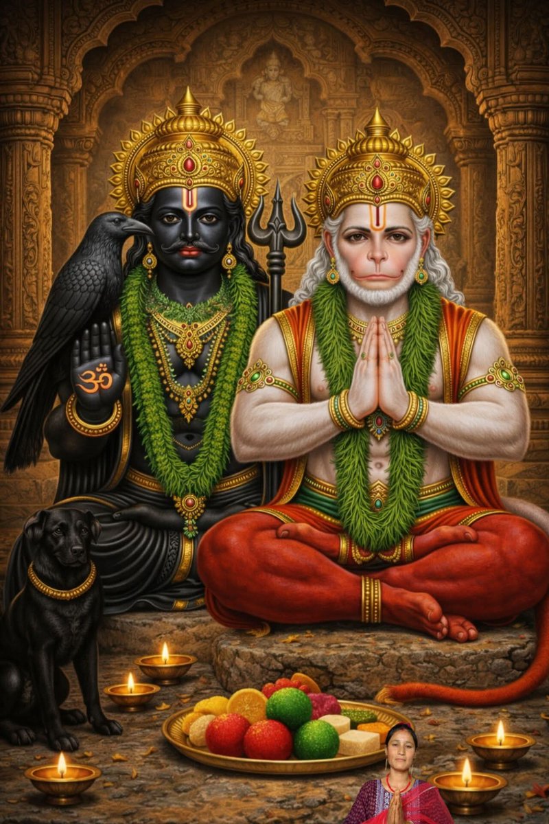 ASingh0404's tweet photo. शनि देव के साथ पवन पुत्र हनुमान जी है इग्नोर मत करना। जय शनि देव। जय श्री राम।।🪔✨🕉️ https://t.co/oSQBSorsAG