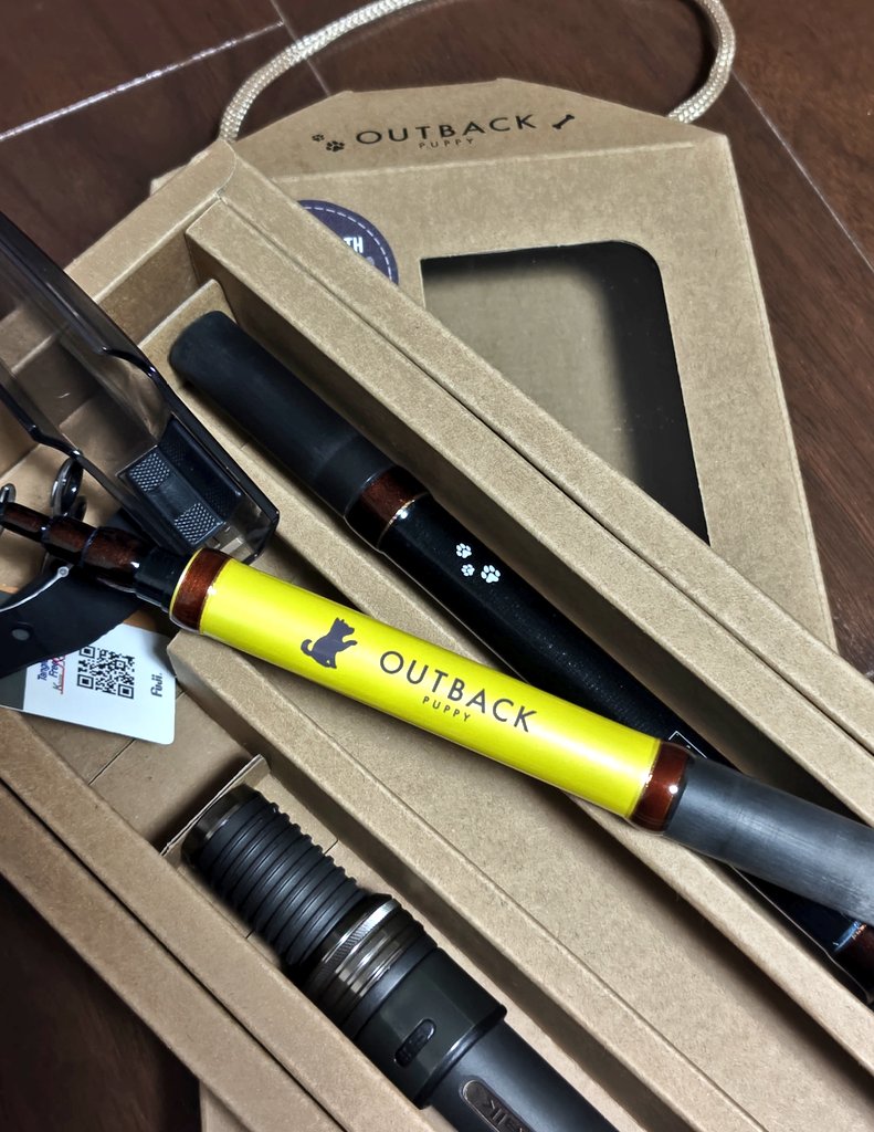 spyair0216's tweet image. テイルウォークのPUPPY🐾そりゃ買うよね（飼っちゃった）
可愛い❤
色んなとこに連れてく🐾
これ用に小さめのリールも欲しいな🙄何かおすすめあるかなぁ。
#テイルウォーク 
#tailwalk
#OUTBACKPUPPY