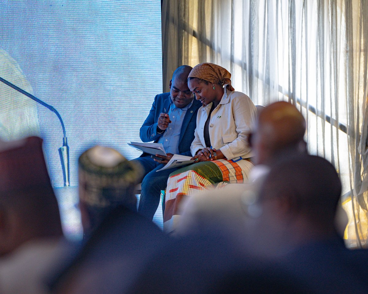 ElsieAttafuah's tweet photo. Yesterday’s ceremony truly sparkled under the sun as we marked an important milestone at @UN_Nigeria from grid reliance to 🔋green resilience. 

I was overflowing with pride seeing the #NextGen of @UNDPNigeria/ @UNDP , Eyllaf Gubara and Charles Obukwelu, take the lead as co-hosts. 

These young #disrupters, full of courage and charisma, lit up the room with energy, vision, and purpose, reimagining the way traditional corporate events run and bringing creativity, engagement, and fresh ideas to every moment. 

They remind us that bold, passionate leadership knows no age, and that the future of development is already being shaped by those who dare to lead differently.

To all young changemakers - dare to dream! 

@ahunnaeziakonwa 
@UNDPAfrica 
@UNDPNigeria