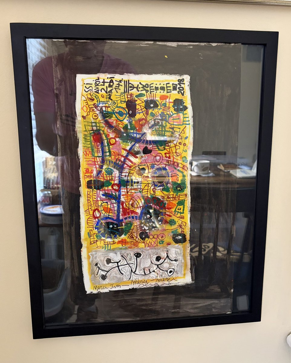 two amazing pieces by Sergio <a href="/schmidtiglesias/">Schmidt Iglesias</a> on my office wall - they make me smile!