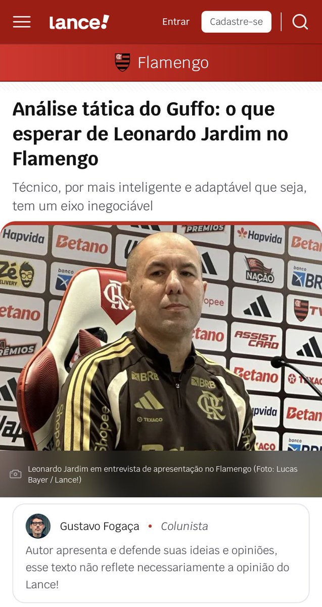 pitacodoguffo's tweet photo. Vocês pediram, tá na mão
Leia no @lancenet ➡️ https://t.co/fwt5JVRT11
🔴⚫️ #Flamengo #FlaTT https://t.co/WiffALRnRT