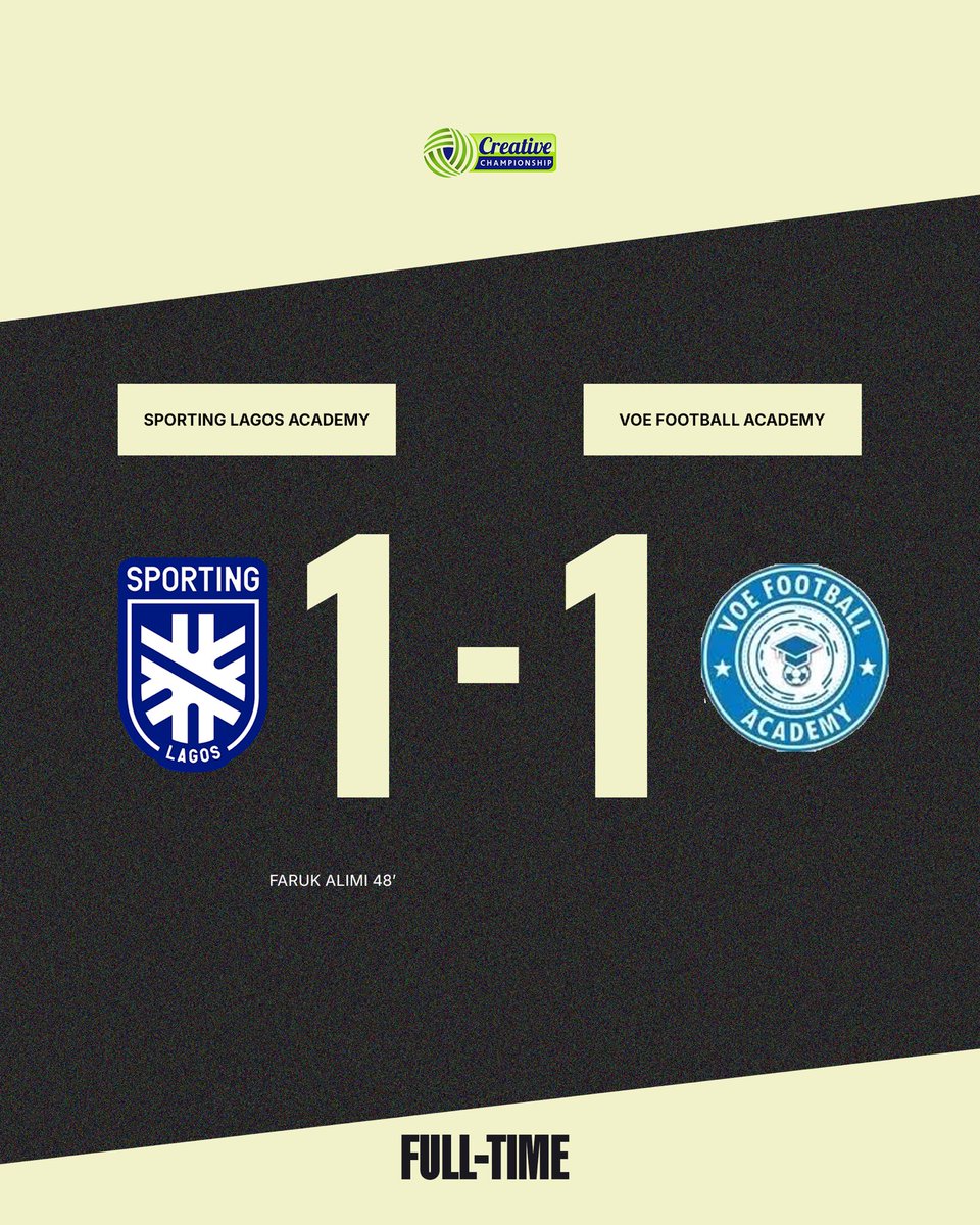 SLFCAcademy's tweet photo. The points are shared in Lagos!
#SPOVOE #TCCLeague26 https://t.co/KkGL4J3pRY