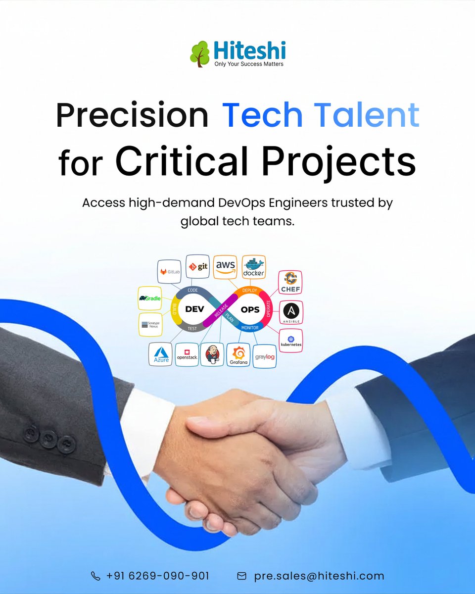 hiteshi_'s tweet image. Scaling engineering teams quickly is hard. Staff augmentation helps companies bring in specialized developers who integrate with internal teams and accelerate delivery.

From AI engineers and DevOps specialists to SAP, the right expertise can unlock faster innovation.
#TechTalent