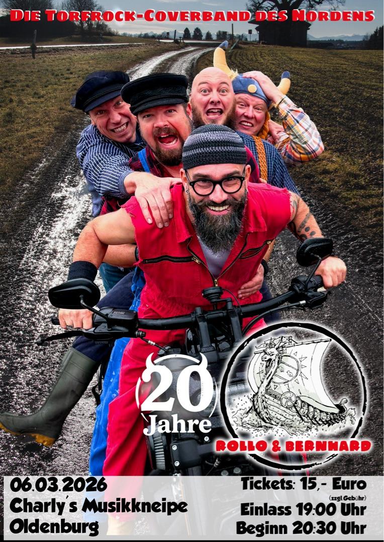 stzerhus's tweet photo. Letzte Chance für das #rolloundbernhard Konzert heute abend in Charlys Musikkneipe in #oldenburg!

Holt euch Tickets online unter https://t.co/Jdz096QllW oder an der Abendkasse!

#torfrock #covermusik #konzert https://t.co/S68fjU6grI