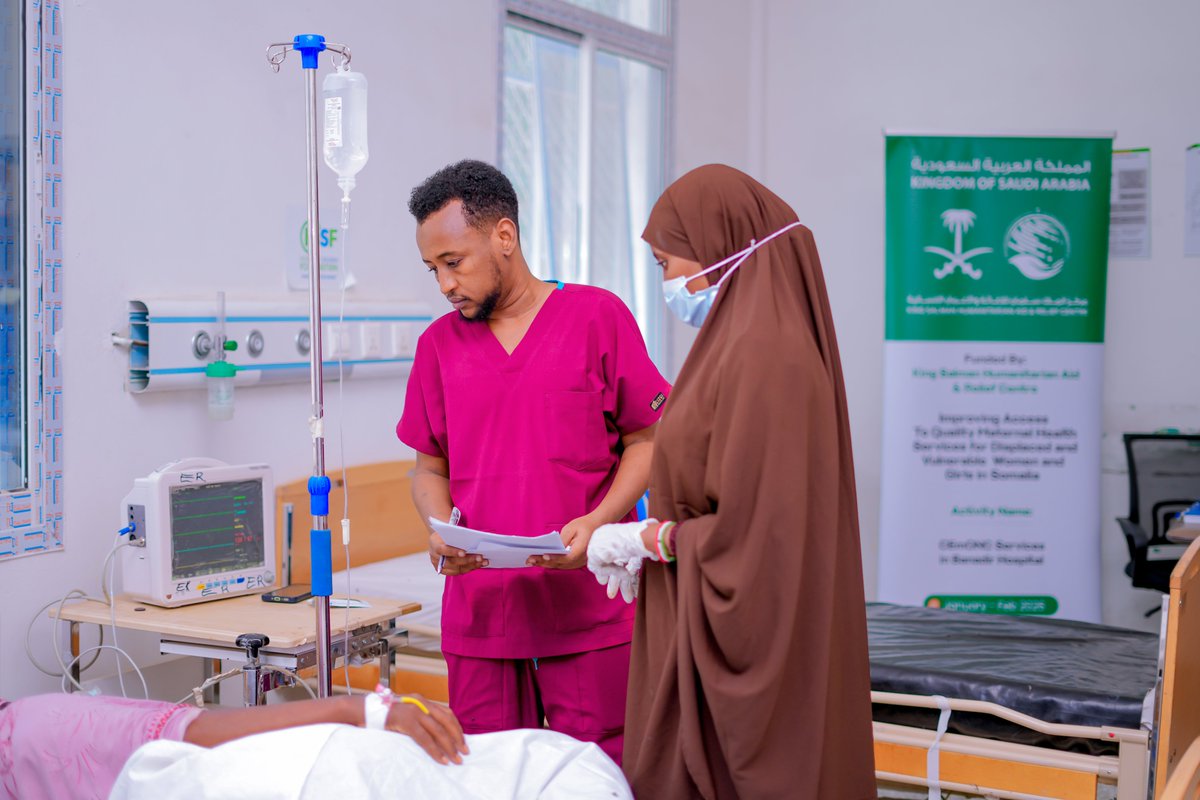 physiciansac's tweet photo. Safe motherhood saves lives. 🤱💚

With support from KSrelief and partners PAC, MoH–FGS &amp; UNFPA, CEmONC services are improving maternal and newborn care at Banadir &amp; Daynile Hospitals.

#PAC #KSrelief #UNFPA #MaternalHealth #Somalia💚 https://t.co/UKGQUaFZFq