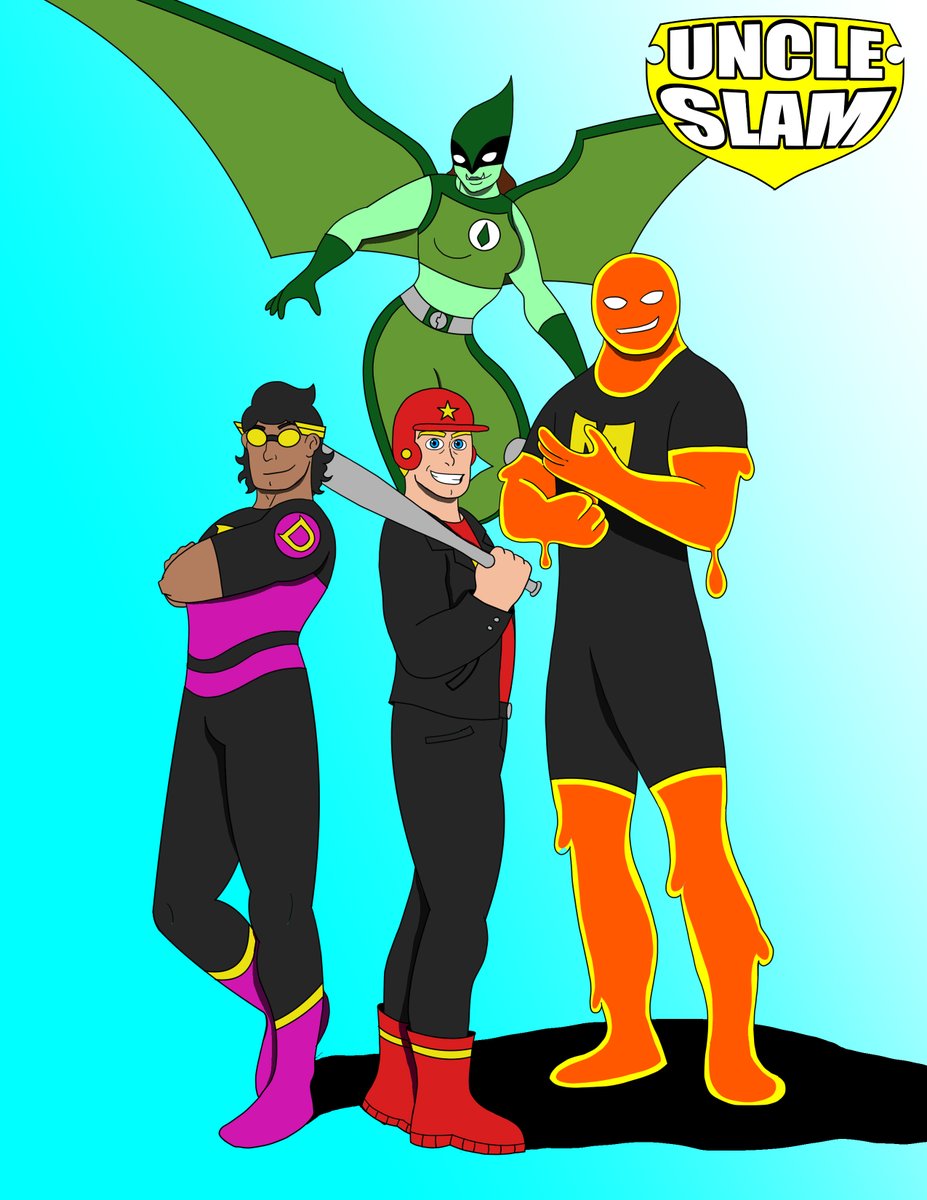 #SlamVerse Profiles: D-FORCE

A superhero team led by DaunTech CEO Ayaan Vishwakumar, aka DR. DAUNTLESS, and comprised of the alien warrior SOARIN’, the magic bat-wielding ALL-STAR, and the human volcano MAGMATIC.  They serve as occasional allies of #UncleSlam.