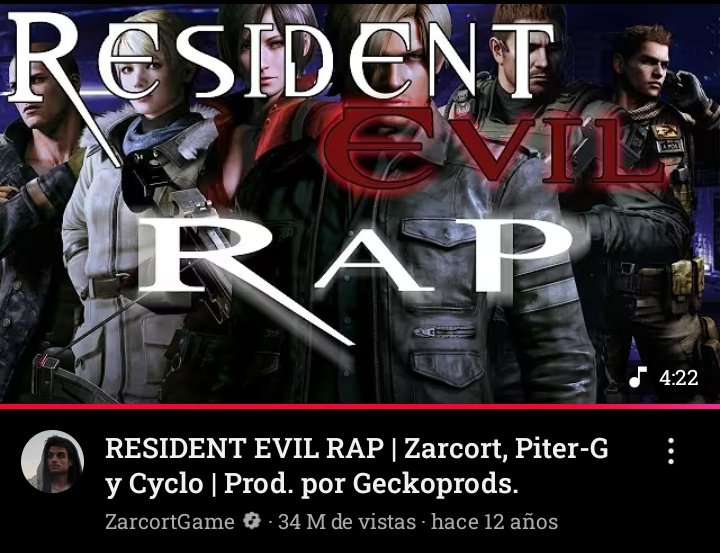 //I fucking love this song. Yes, this is THE Resident Evil Rap