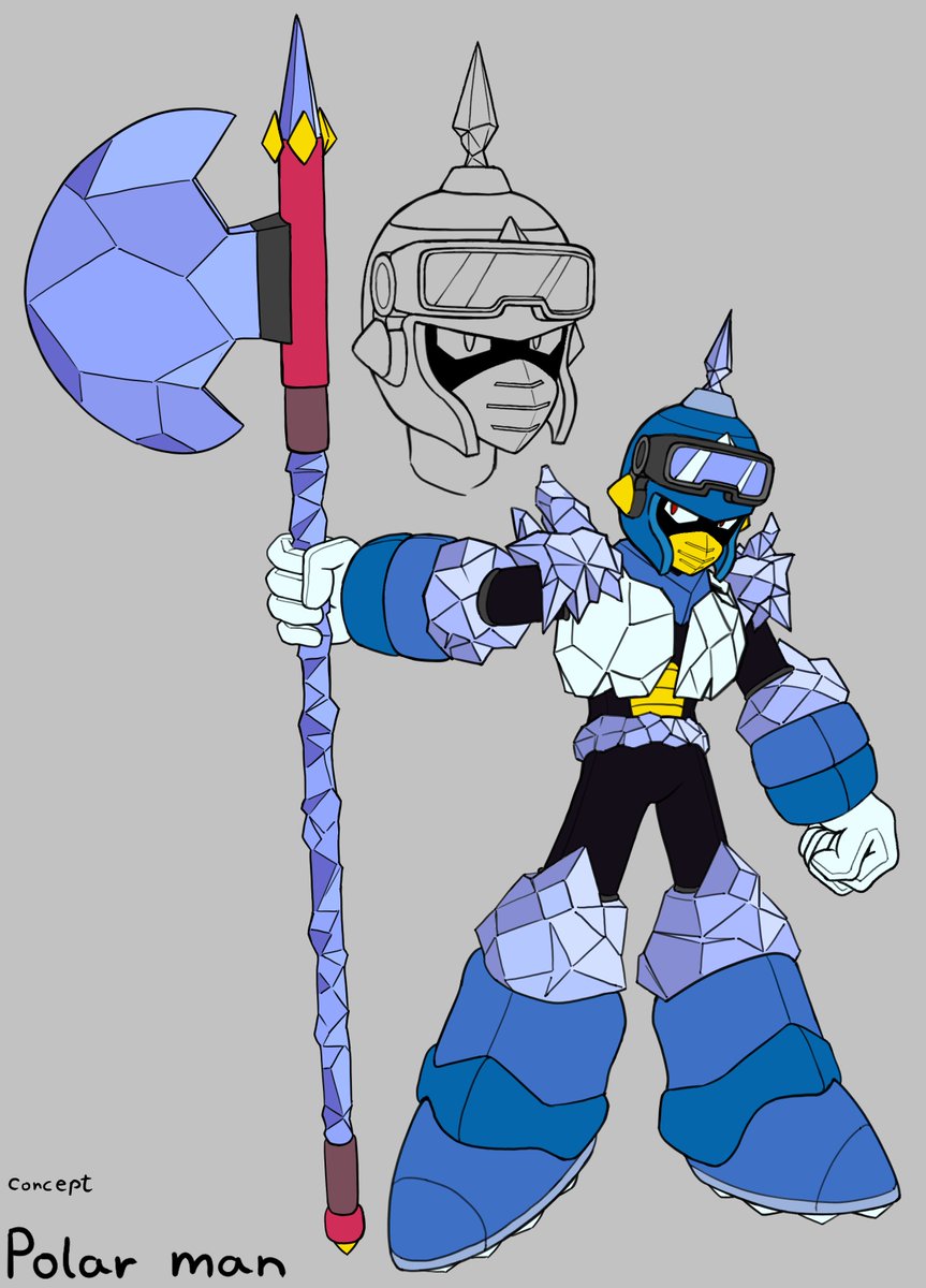 iregyuradabii's tweet photo. Let me take this opportunity to show four Robot Masters I designed back in 2024  
#MegaMan #ロックマン https://t.co/lQL5zvdFXz