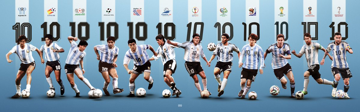 アルゼンチン代表 栄光の10番の系譜 1978W杯🏆～2022W杯🏆 ケンペス