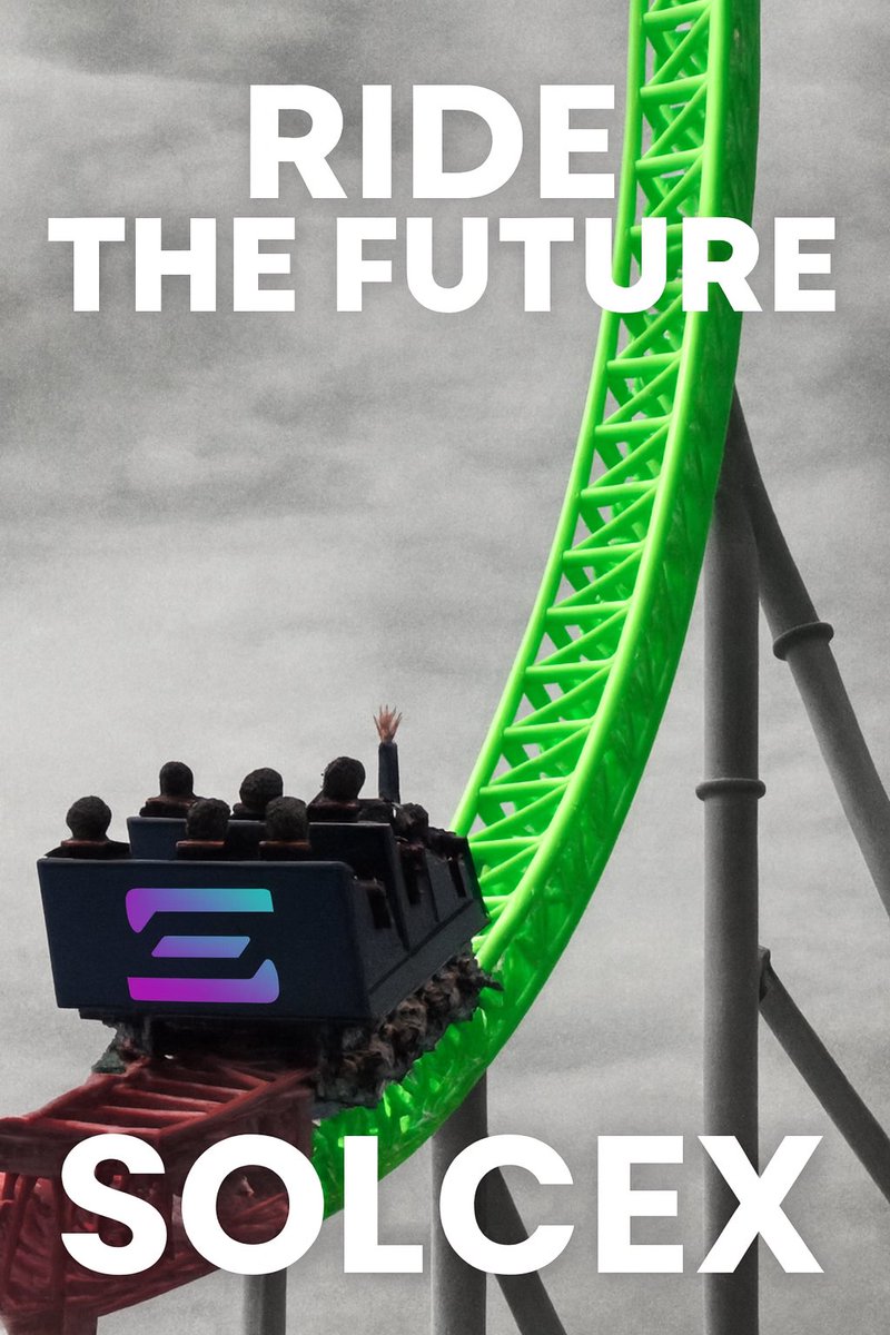 Solcex isn’t touching the brakes.
Not today. Not this cycle.
The rails are glowing green and the community is locked in.

This is the ride that turns believers into legends.
<a href="/SolCex_Exchange/">SolCex</a> 

#Solcex #Solana #CryptoClimbers 
#NextLevelCrypto
#Solcex #Solana #SolanaCommunity