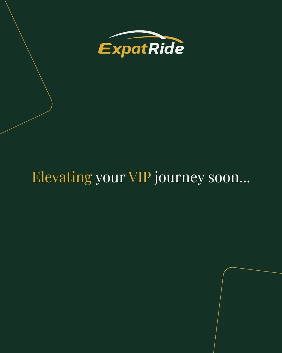 ExpatRide's tweet photo. The journey is about to get even better. ✨🌍✈️

#ExpatRide #GlobalMobility #Innovation #VIP https://t.co/5kLYWx5G3p