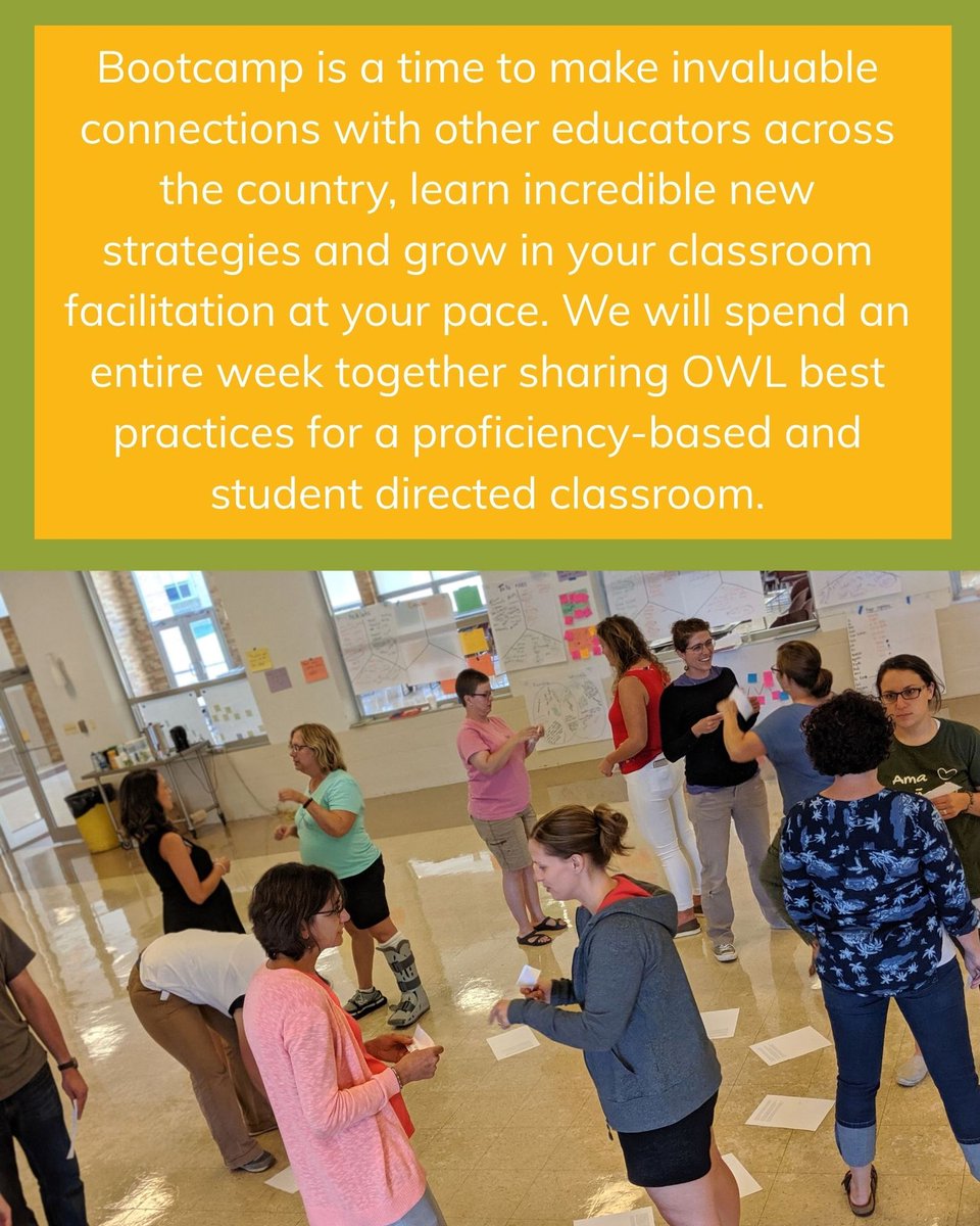 OWLanguage's tweet photo. East Coast Bootcamp is a time to make invaluable connections with other educators across the country, learn incredible new strategies and grow in your classroom facilitation at your pace. Come join the collaboration, build community and have fun! Registration is open 🌟 https://t.co/2PCzV3ycjd