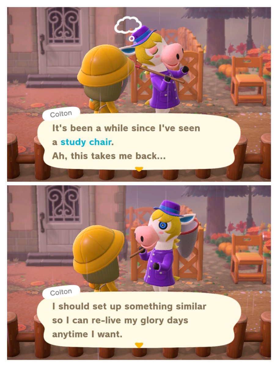 Colton is reminiscing about his glory days 🪑

#AnimalCrossing #ACNH #AnimalCrossingNewHorizons