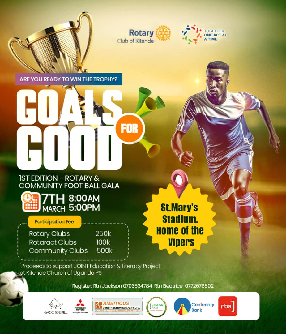 RotaryNalumunye's tweet image. Let’s turn up the vibes tomorrow, Saturday, March 7th, at St. Mary's Stadium Kitende — where energy meets excitement. Don’t miss the action! 🔥⚡ #GoodVibes #WeekendEnergy #RotaryFun #TheMunyesInAction #Football