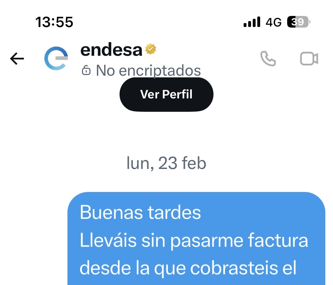 Danielconiz's tweet photo. Madre mía, la velocidad que se da @Endesa en contestar… https://t.co/Mjd93iiqYh
